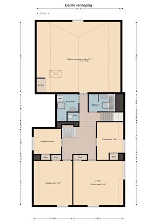 Floorplan - Plein 4, 4111 KV Zoelmond